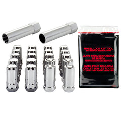 McGard SplineDrive Tuner 5 Lug Install Kit w/Locks & Tool (Cone) 1/2-20 / 13/16 Hex - Chrome - eliteracefab.com