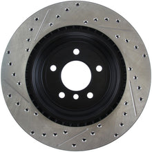 Load image into Gallery viewer, StopTech 06 BMW 330 / 07-09 BMW 335 Slotted &amp; Drilled Left Rear Rotor - eliteracefab.com