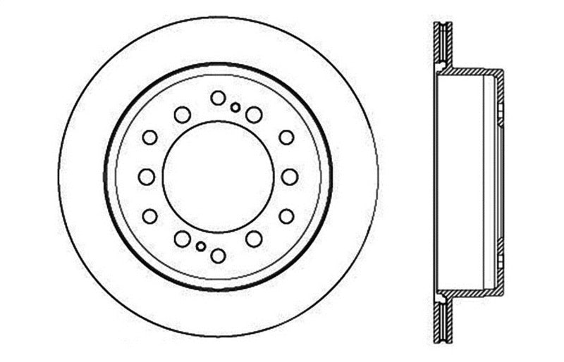 StopTech Slotted & Drilled Sport Brake Rotor - eliteracefab.com