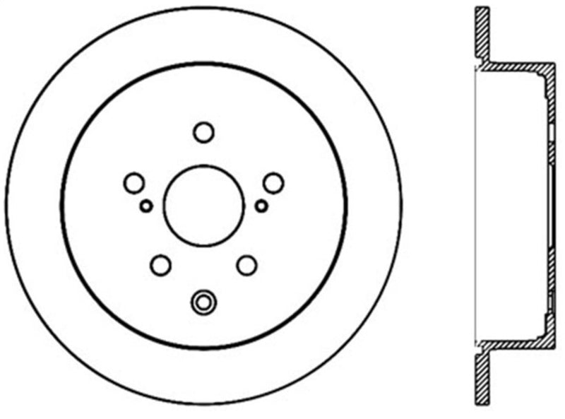 StopTech Sport Drilled & Slotted Rotor - Rear Right - eliteracefab.com