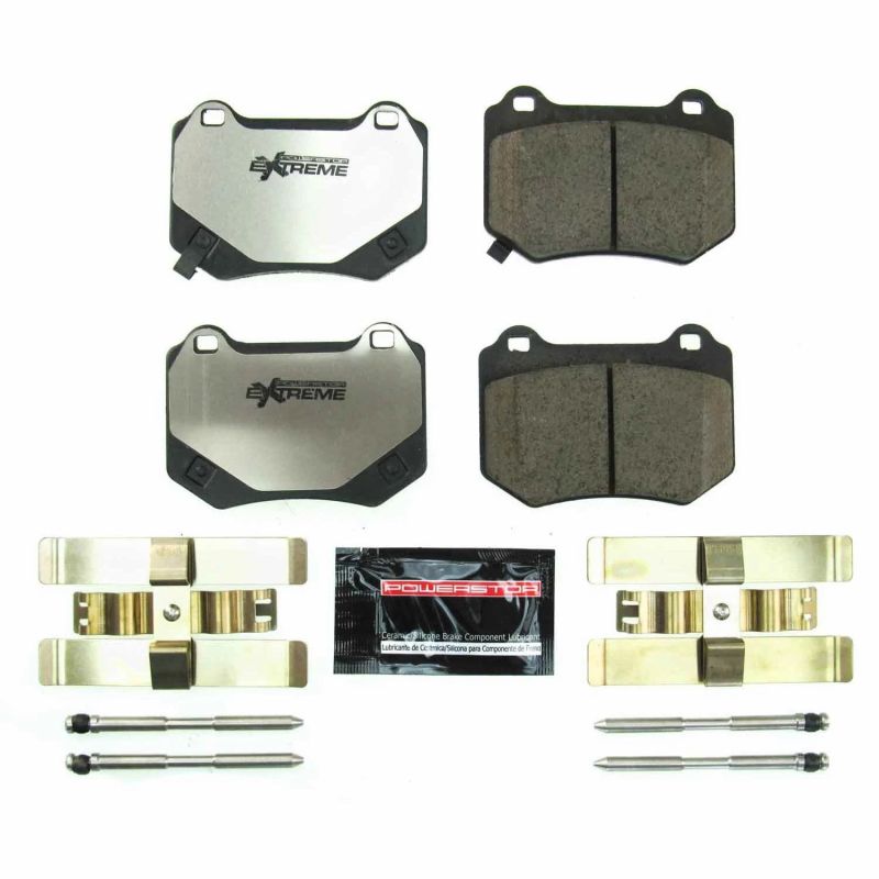 Power Stop 18-19 Subaru WRX STi Rear Z26 Extreme Street Brake Pads w/Hardware - eliteracefab.com