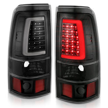 Load image into Gallery viewer, ANZO 2003-2006 Chevy Silverado 1500 LED Taillights Plank Style Black w/Clear Lens - eliteracefab.com