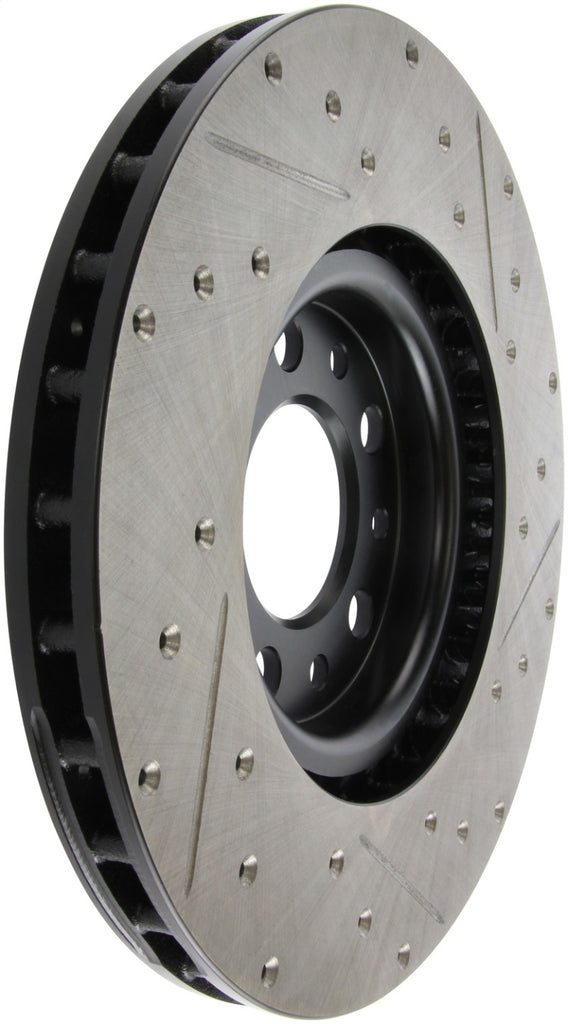 STOPTECH 13+ DODGE DART PERFORMANCE SLOTTED & DRILLED FRONT RIGHT ROTOR, 127.63080R - eliteracefab.com