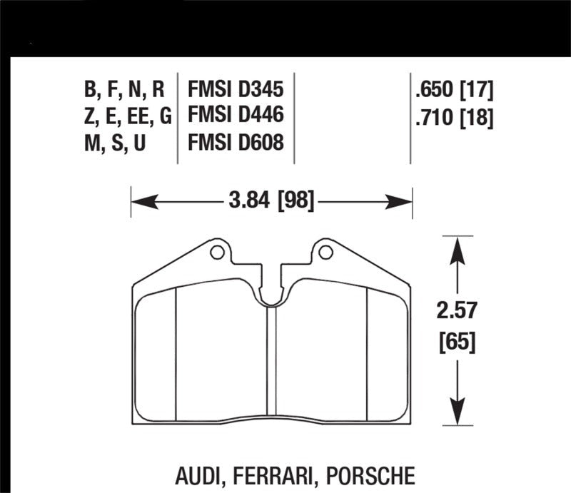 Hawk 91-96 Porsche 911 HPS 5.0 Performance Street Rear Brake Pads - eliteracefab.com