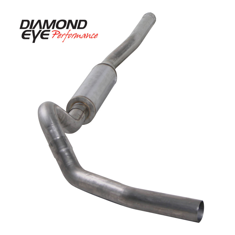 Diamond Eye KIT 4in CB SGL MFLR RPLCMENT PIPE SS CHEVY/GMC 6.6L 2500/3500 2006-2007.5 Diamond Eye Performance
