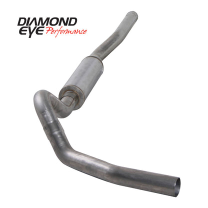 Diamond Eye KIT 4in CB SGL MFLR RPLCMENT PIPE SS CHEVY/GMC 6.6L 2500/3500 2006-2007.5 Diamond Eye Performance