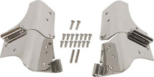 Load image into Gallery viewer, Kentrol 97-06 Jeep Wrangler TJ Windshield Hinge Pair - Polished Silver - eliteracefab.com