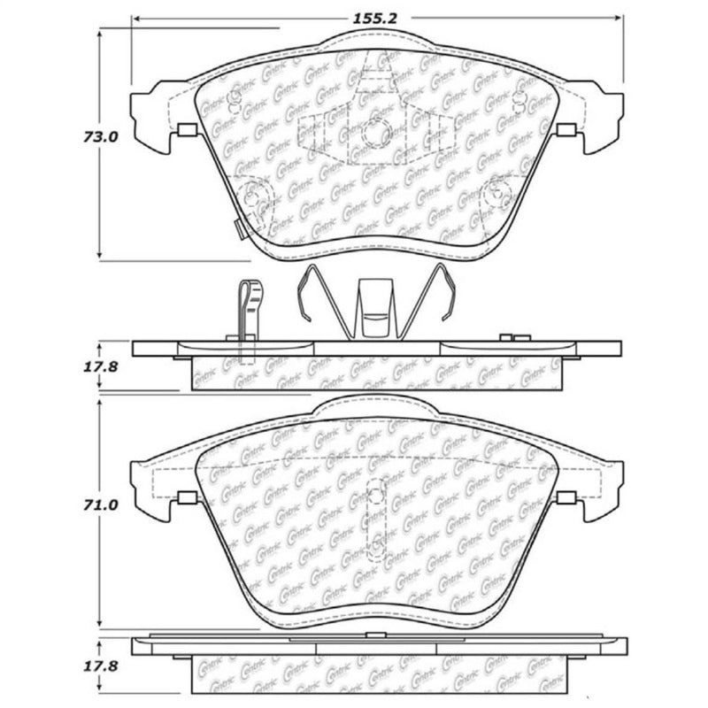 StopTech Street Touring 06-07 Mazda 6 Front Brake Pads - eliteracefab.com