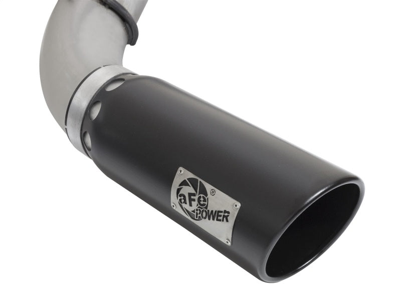 aFe Atlas Exhaust 5in DPF-Back Al Steel 2016 Nissan Titan XD V8-5.0L Black Tip - eliteracefab.com