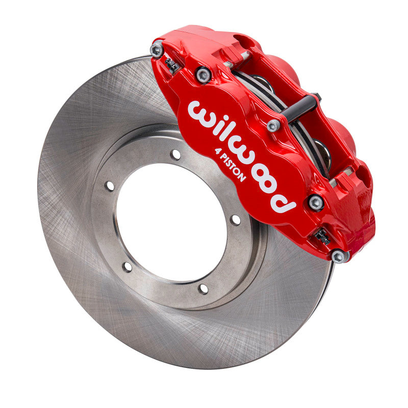 Wilwood 69-83 Porsche 911 Front Superlite Brake Kit 3.5in MT Plain Face - Red Wilwood