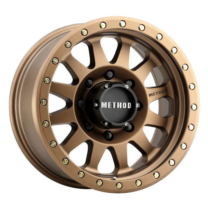 Method MR304 Double Standard 17x8.5 0mm Offset 8x6.5 130.81mm CB Method Bronze Wheel - eliteracefab.com