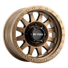 Load image into Gallery viewer, Method MR304 Double Standard 17x8.5 0mm Offset 8x6.5 130.81mm CB Method Bronze Wheel - eliteracefab.com