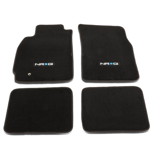 NRG Innovations NRG Logo Carpet Floor Mats for Mitsubishi Lancer Evolution X / Ralliart / GTS - 4-Piece – FMR-510NRG