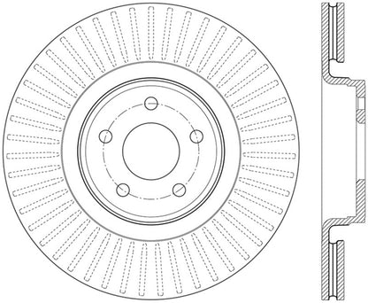 StopTech 14.5+ Ford Focus ST Front Right Slotted Performance Rotor - eliteracefab.com