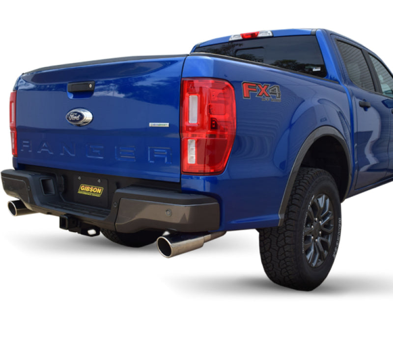 Gibson 19-22 Ford Ranger Lariat 2.3L 2.5in Cat-Back Dual Sport Exhaust - Stainless Gibson