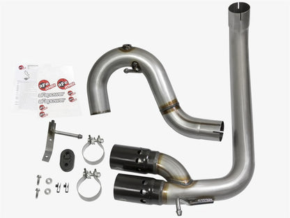 aFe Rebel Series DPF-Back 3in Side Exit SS Exhaust w/ IC Black Tip 2016 GM Colorado/Canyon 2.8L (td) aFe