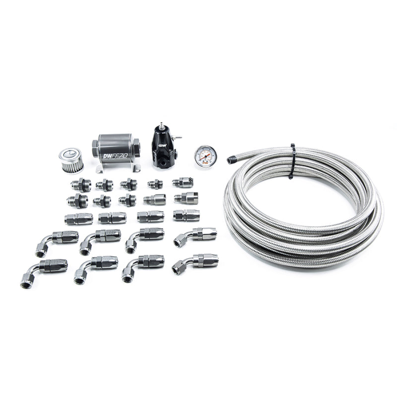 DeatschWerks 01-15 Honda Civic DW400 Pump Module Return Plumbing Kit w/CPE Fuel Lines - eliteracefab.com