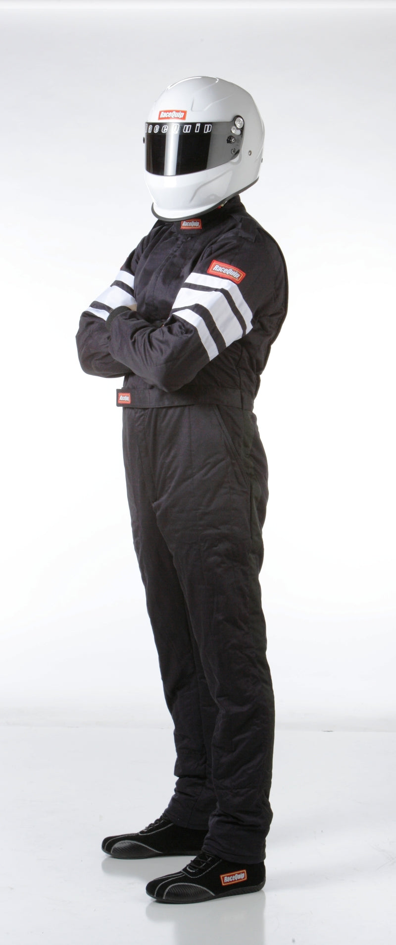 RaceQuip Black SFI-5 Suit - Medium - eliteracefab.com