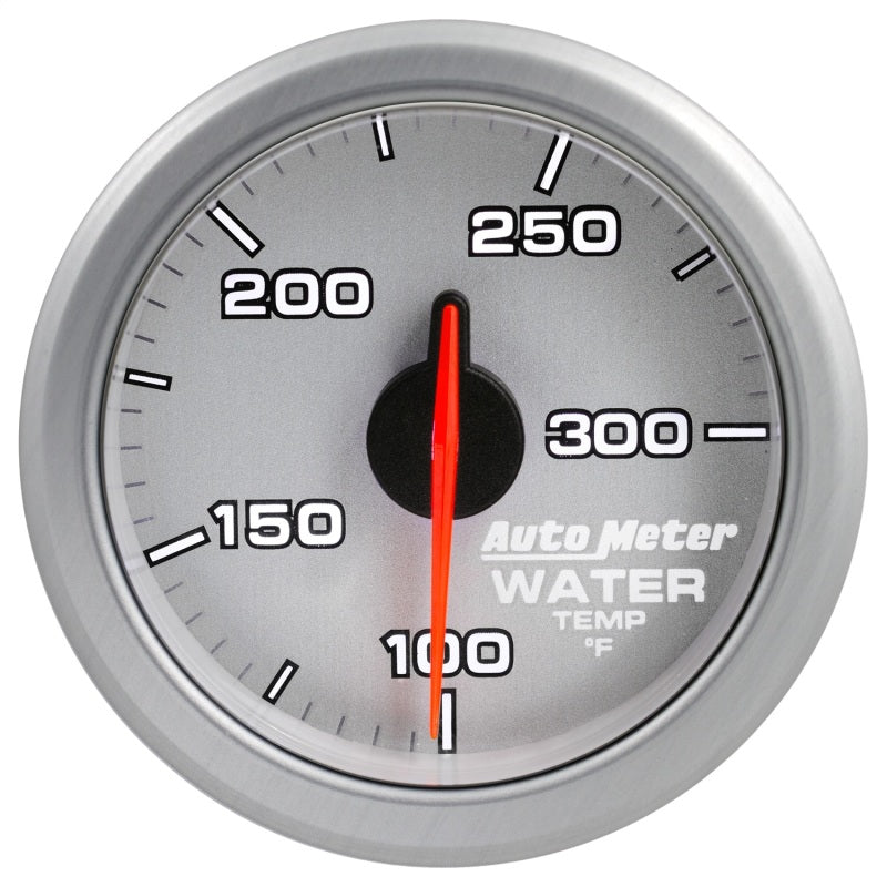 Autometer Airdrive 2-1/6in Water Temperature Gauge 100-300 Degrees F - Silver 9154-UL
