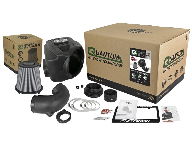 aFe Quantum Pro DRY S Cold Air Intake System 94-02 Dodge Cummins L6-5.9L - Dry - eliteracefab.com