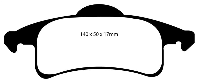 EBC 99-02 Jeep Grand Cherokee 4.0 (ATE) Greenstuff Rear Brake Pads - eliteracefab.com