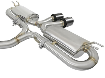 aFe Takeda 3in 304 SS Cat-Back Exhaust w/ Dual Center Black Tips 17+ Honda Civic Si (2dr) I4 1.5L aFe