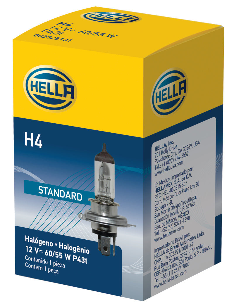 Hella Halogen H4 12V 60/55W Bulb - eliteracefab.com