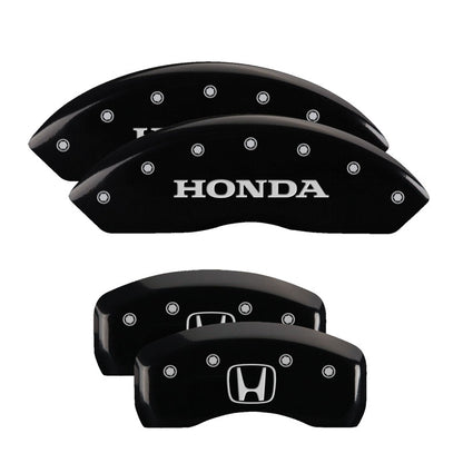 MGP 4 Caliper Covers Engraved Front & Rear Honda Yellow finish black ch MGP