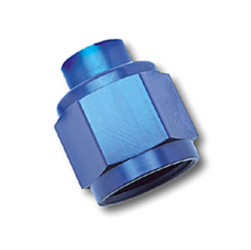 Russell Performance -6 AN Flare Cap (Blue) - eliteracefab.com