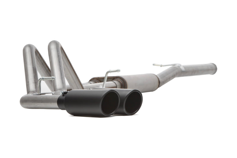 Gibson 11-16 Ford F-250 Super Duty Lariat 6.2L 2.5in Cat-Back Dual Sport Exhaust - Black Elite Gibson