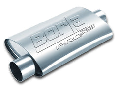 Borla Universal 4in x 9-1/2in x 14in Oval Center/Offset 3in Inlet/Outlet ProXS Muffler - eliteracefab.com