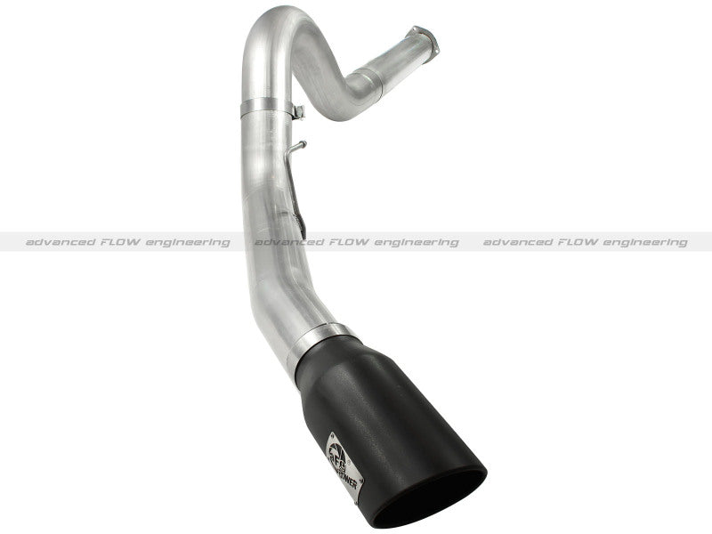 aFe Atlas 5in DPF-Back Aluminized Steel Exh Sys Ford Diesel Trucks 11-14 v8-6.7L td wrinkled blk tip - eliteracefab.com