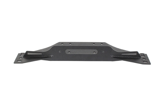 Fishbone Offroad 97-06 Jeep Wrangler TJ Winch Plate Steel - Black Textured Powdercoat Piranha Series Fishbone Offroad