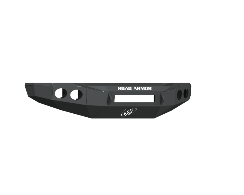 Road Armor 19-20 Chevy 4500HD/5500HD Stealth Front Non-Winch Bumper w/Round Light Ports - Tex Blk Road Armor
