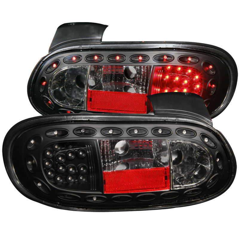 ANZO USA Mazda Miata Led Taillights Black; 1998-2005 - eliteracefab.com