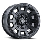 ICON Thrust 17x8.5 6x5.5 25mm Offset 5.75in BS 95.1mm Bore Satin Black Wheel