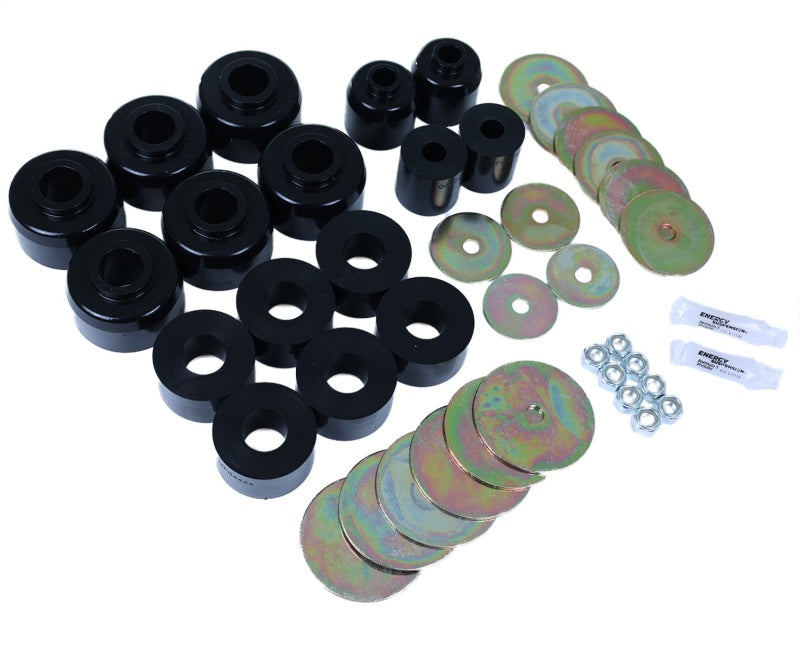 Energy Suspension 03-09 Toyota 4Runner/GX470 / 07-14 FJ Cruiser Black Body Mount Bushing Set - eliteracefab.com