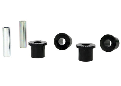 Whiteline Plus 97-05 Nissan Frontier D22 2WD Rear Spring Eye and Shackle Bushing Whiteline