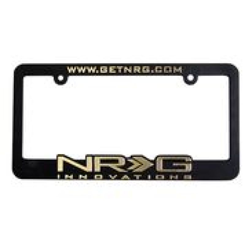 NRG License Plate Frame Gold - eliteracefab.com