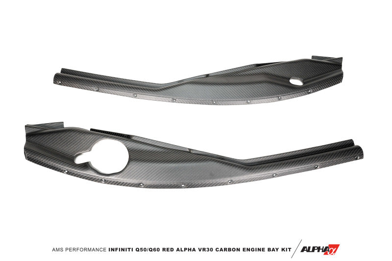 AMS Performance ALP.29.06.0001-1 Infiniti 16+ Q50 3.0TT Alpha Matte Carbon Fender Side Trim Set