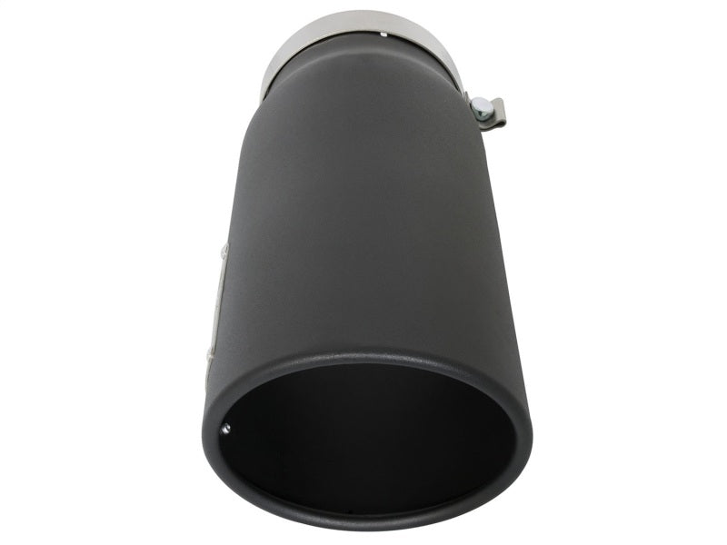 aFe Power MACH Force-Xp 5in In x 6in Out x 15in L Bolt-On 409 SS Exhaust Tip - Black - eliteracefab.com