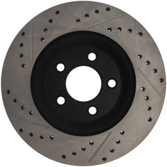 StopTech 05-10 Ford Mustang GT Front Right Slotted & Drilled Rotor - eliteracefab.com