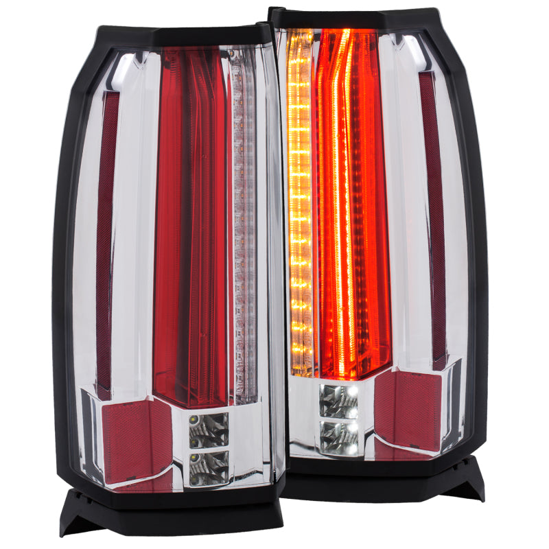 ANZO USA GMC Yukon/Yukon Xl Led Taillights Chrome; 2015-2017 - eliteracefab.com