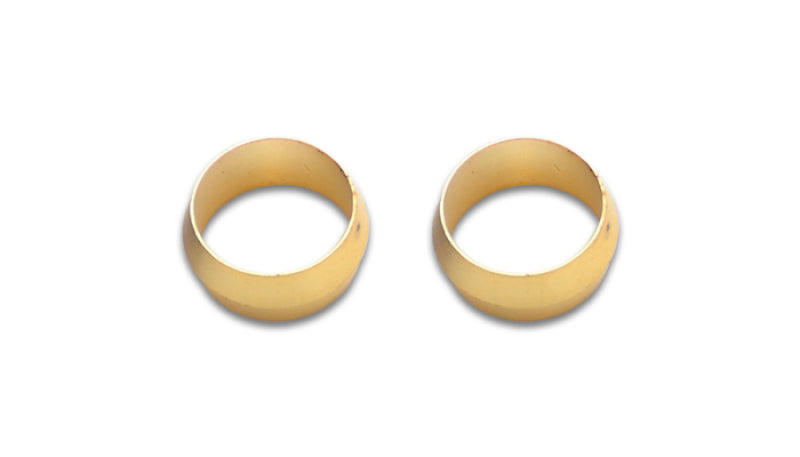 Vibrant Performance Pack of 2, Brass Olive Inserts, Size 5/8in, Performance Automotive Fabrication, for Performance Automotive Builds - Part 16469