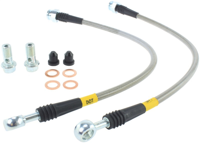 STOPTECH MAZDA MIATA NA 1.6 STAINLESS STEEL FRONT BRAKE LINES, 950.45008 - eliteracefab.com