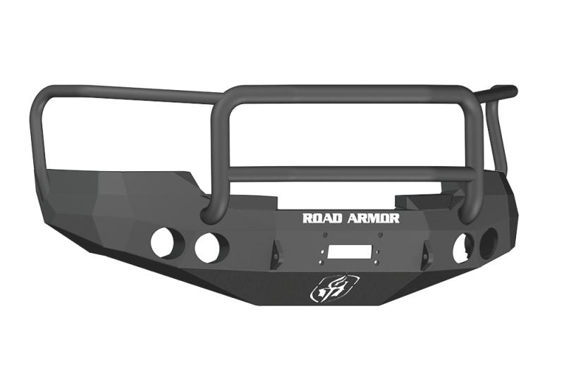 Road Armor 08-13 GMC 1500 Stealth Front Winch Bumper w/Lonestar Guard - Tex Blk Road Armor