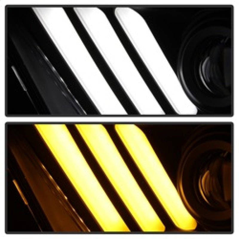 Spyder Ford Mustang 10-13 Projector Headlights - HID Model Only - Black PRO-YD-FM2010V2-HID-BK - eliteracefab.com