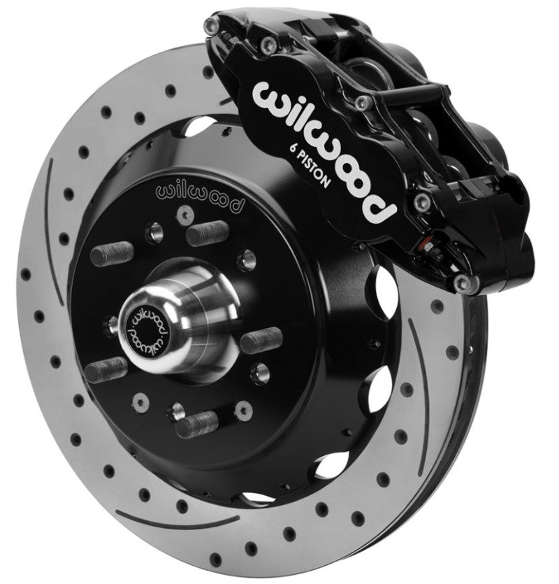 Wilwood 70-81 FBody/75-79 A&XBody FNSL6R Frt Brk Kit 12.88in D/S Rtr Blk Caliper Use w/ PD Spindle Wilwood