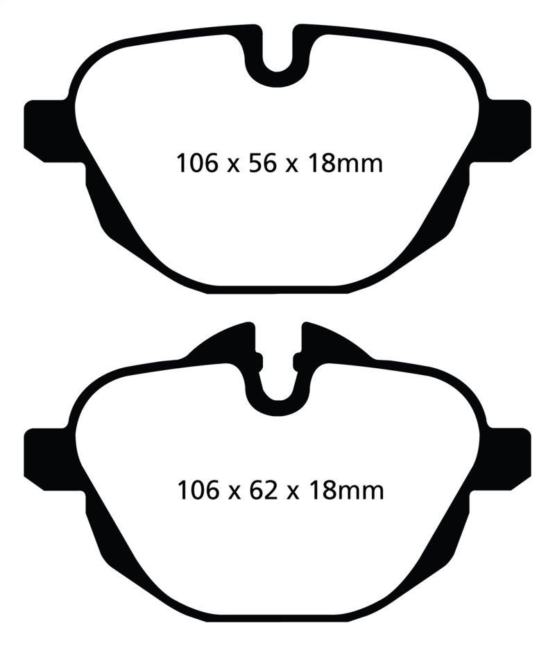 EBC GreenStuff Rear Brake Pads - DP22047 EBC