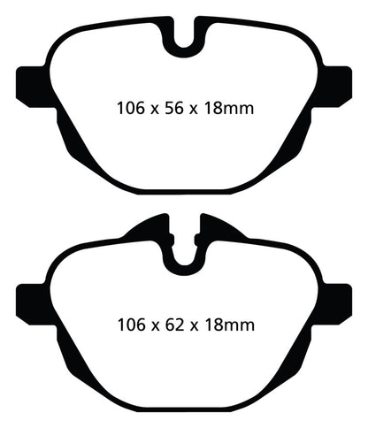 EBC GreenStuff Rear Brake Pads - DP22047 EBC